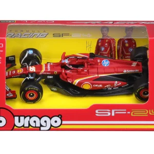 Modellino Ferrari, Charles Leclerc, SF-24, bburago, rosso 🔥