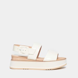 Sandalo JAVARI frate in naplak panna con zeppa