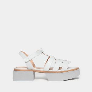 Sandalo IVAI in nappa polvere fondo gomma