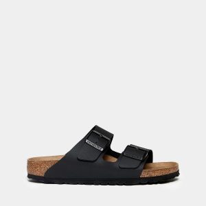 Birkenstock “ARIZONA” in similpelle Birkoflor nera