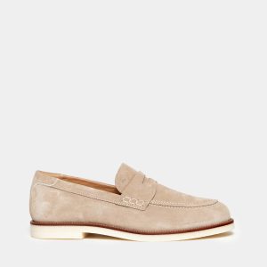 Mocassino Hogan in suede beige