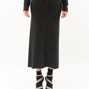 Gonna longuette kontatto in lurex