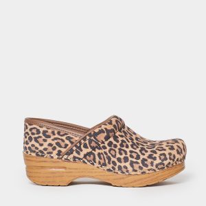 Classico zoccolo Dansko in suede animalié