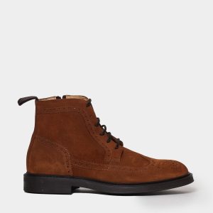 Stivaletto allacciato con zip laterale