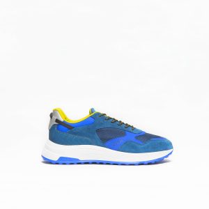 Hogan Hyperlight uomo realizzata in suede e tessuto blu e nabuck bluette