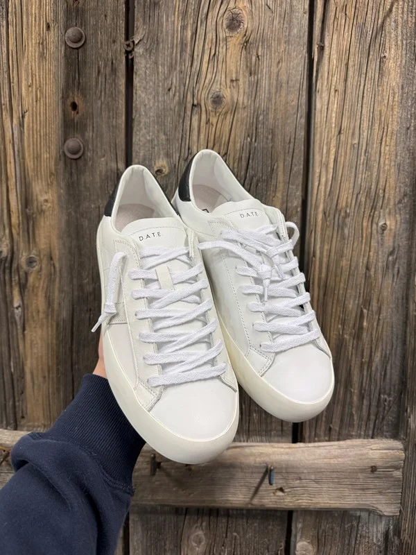 Sneakers date hill low calf white-black - immagine 3