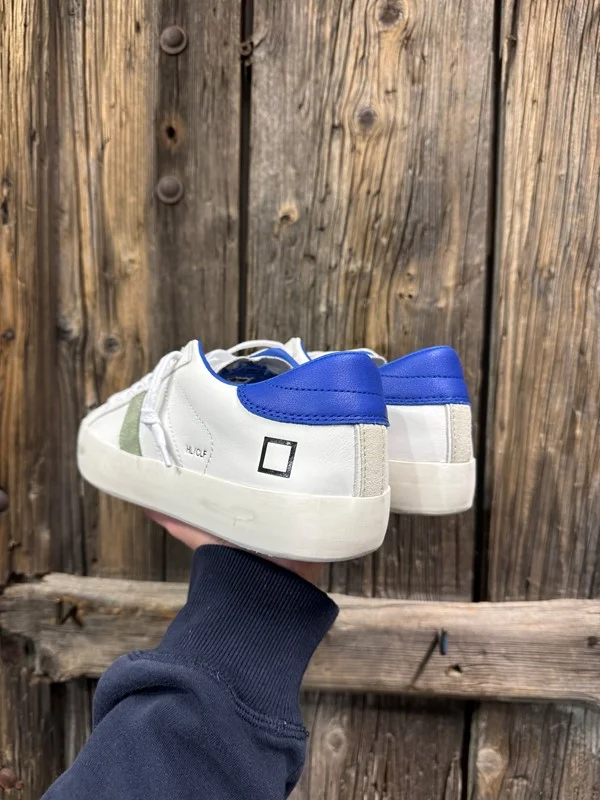 Sneakers hill low calf white-bluette - immagine 4