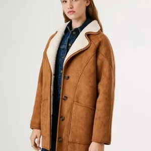 Giacca pepe jeans in montone teresa