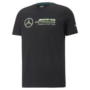 AMG Mercedes  Logo Maglietta Puma Nero 2022