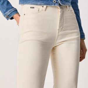 Jeans slim fit a vita alta 7/8 dion pepe jeans