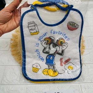 6 Bavette MEdie Disney Con Plastica ed Elastico Maschietto