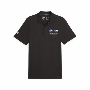 BMW MMS t-shirt collo camicia, Puma, ESS, Nero