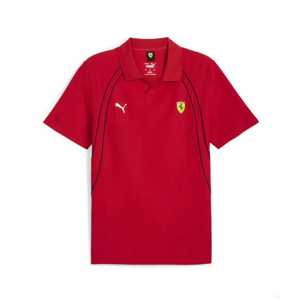 Ferrari t-shirt collo camicia, Puma, race, rosso