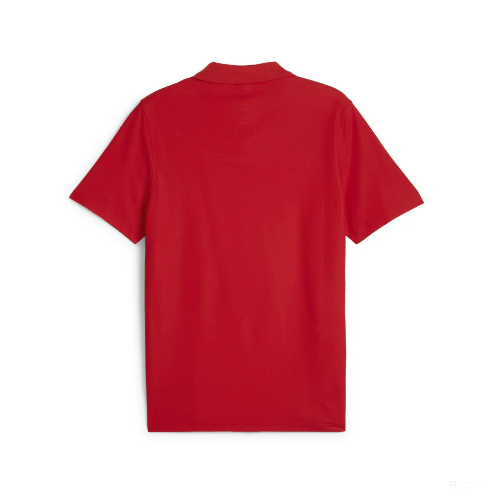 Ferrari t-shirt collo camicia, Puma, race, rosso - immagine 3