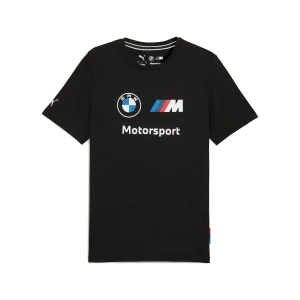 Maglietta con logo BMW, Puma, Essential, MMS, nera 🔥