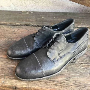 Metello 1926L derby nero burattato