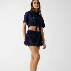 Camicia guess jeans sangallo con nodo