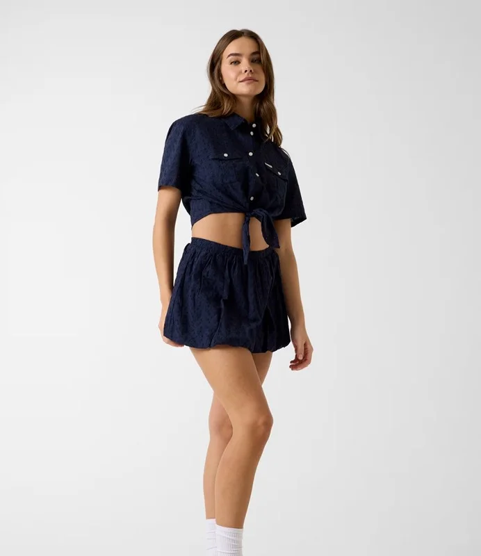 Camicia guess jeans sangallo con nodo