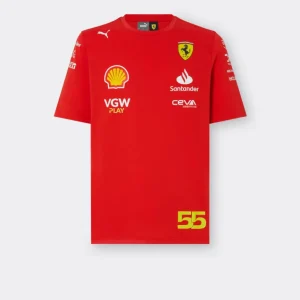 Ferrari maglietta, Puma, Carlos Sainz, rosso