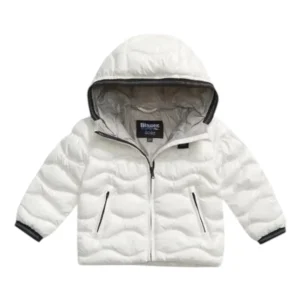 PIUMINO TRAPUNTATO A ONDE BRYANT BABY BIANCO