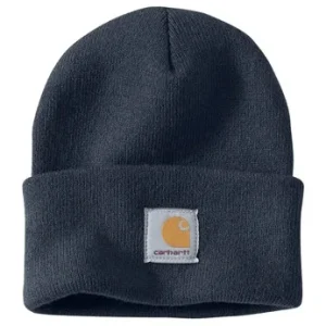 Cuffia con risvolto e logo carhartt