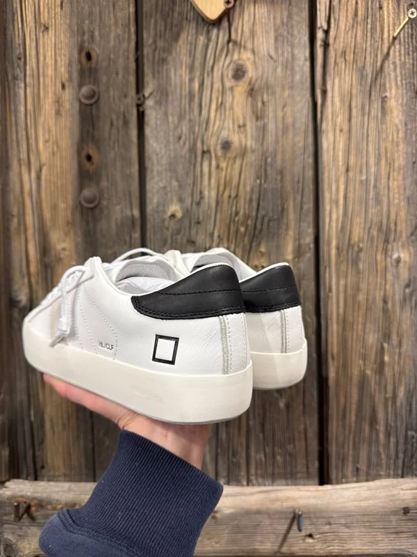Sneakers date hill low calf white-black - immagine 4