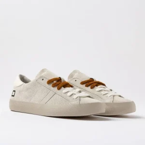 Sneakers date hill low calf perforated avorio