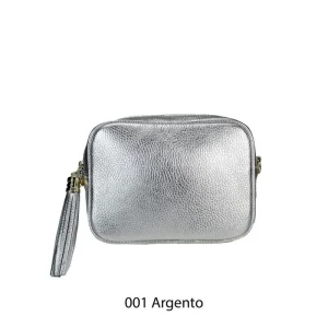 Tracolla pelle laminata mela d’oro