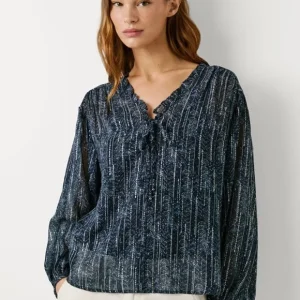 Camicia fantasia con filo in argento mey shirt pepe jeans