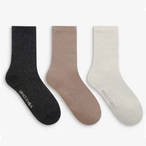 Cassettina 3 paia calze lurex grace and mila