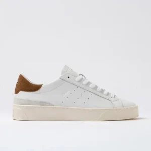 Sneakers date sonica calf bianco/cuoio
