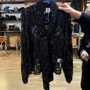 Camicia pizzo over fiocco kontatto