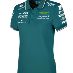 Aston Martin polo, team, women, green, 2023