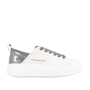 Sneakers vegana Wembley bianca e grigio