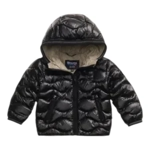 PIUMINO TRAPUNTATO A ONDE BRYANT BABY NERO