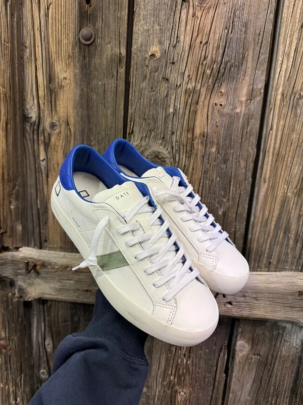 Sneakers hill low calf white-bluette - immagine 3