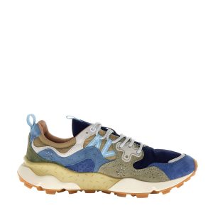 Sneaker Flower Mountain modello Yamano3 blu azzurro kaki