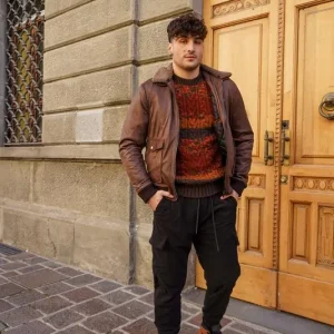 Pantalone morbido landek in velluto a costine