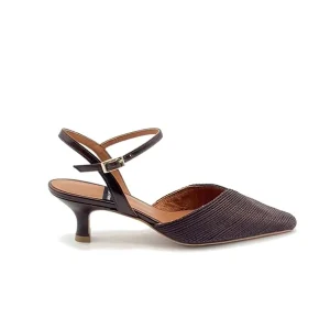 “Emilia” Slingback in Rafia Testa di Moro