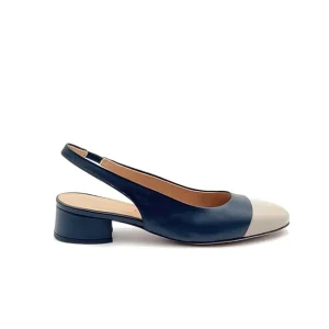 “Costanza” Slingback in Nappa Blu Navy
