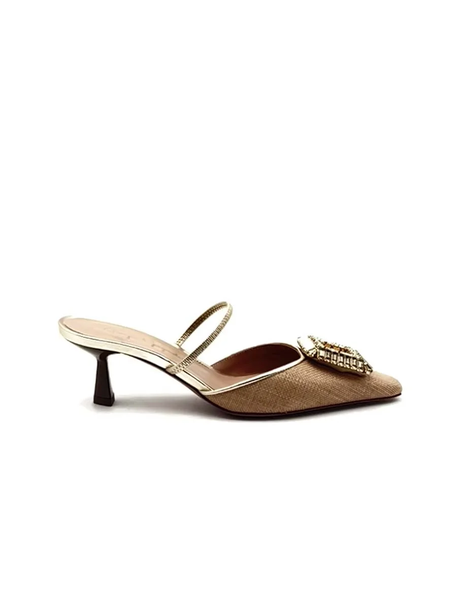 “Emilias” Sabot in Rafia Beige - immagine 2