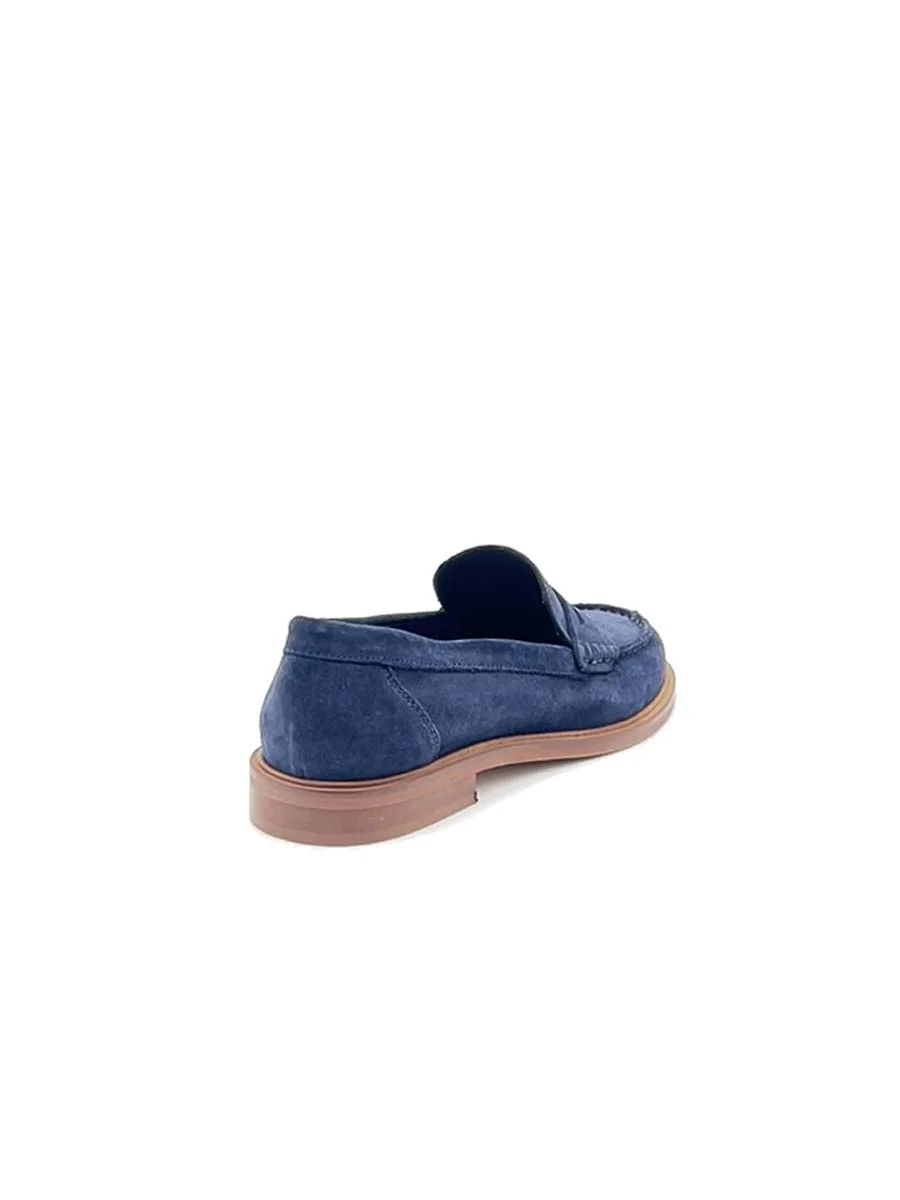 “Elsa” Mocassino in Camoscio Blu Navy - immagine 5