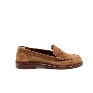 “Elsa” Mocassino in Camoscio Cuoio