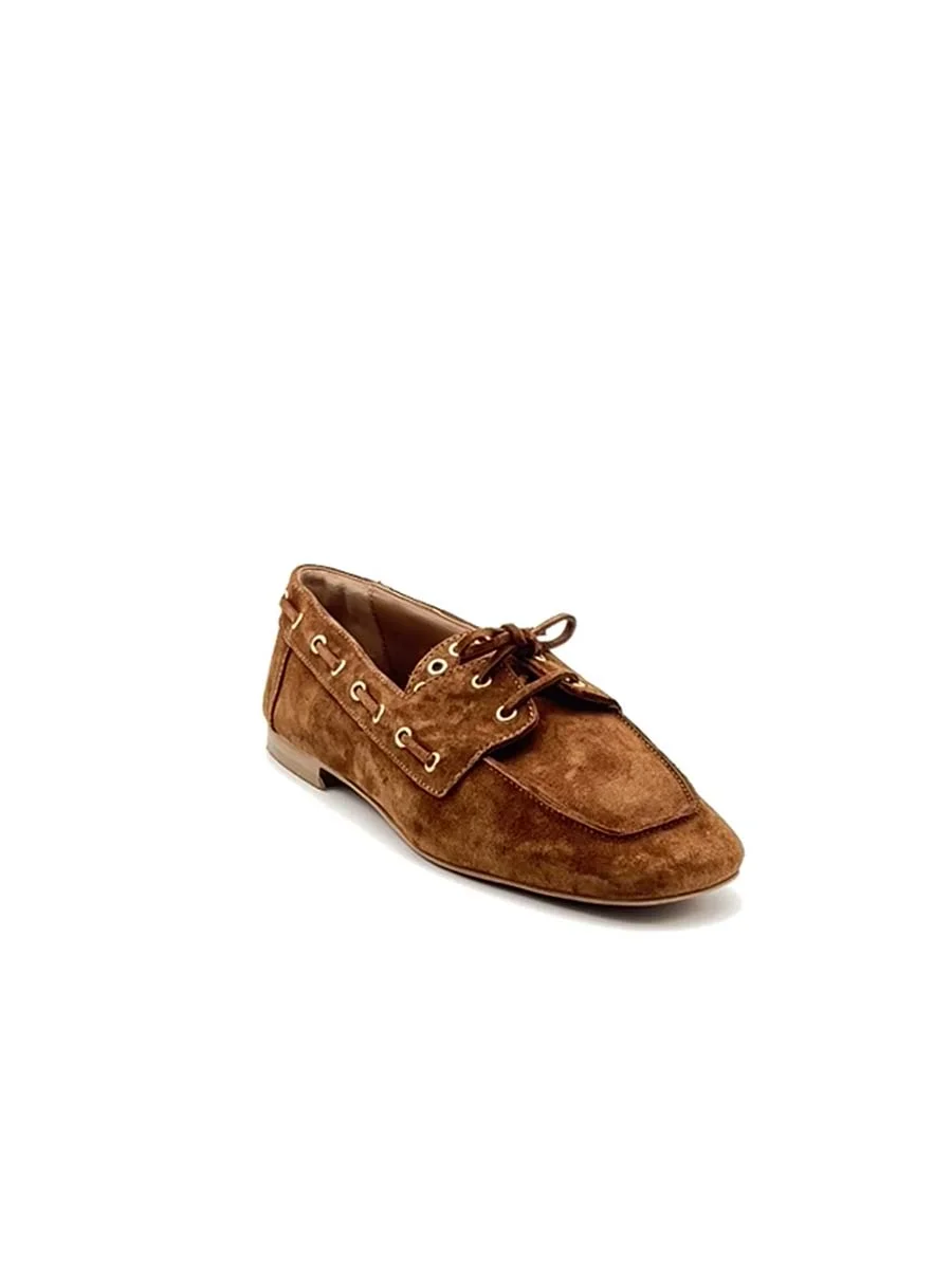 “Rosy” Mocassino in Camoscio Cuoio - immagine 4