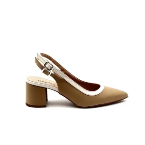 “Amelie” Slingback in Nappa Beige