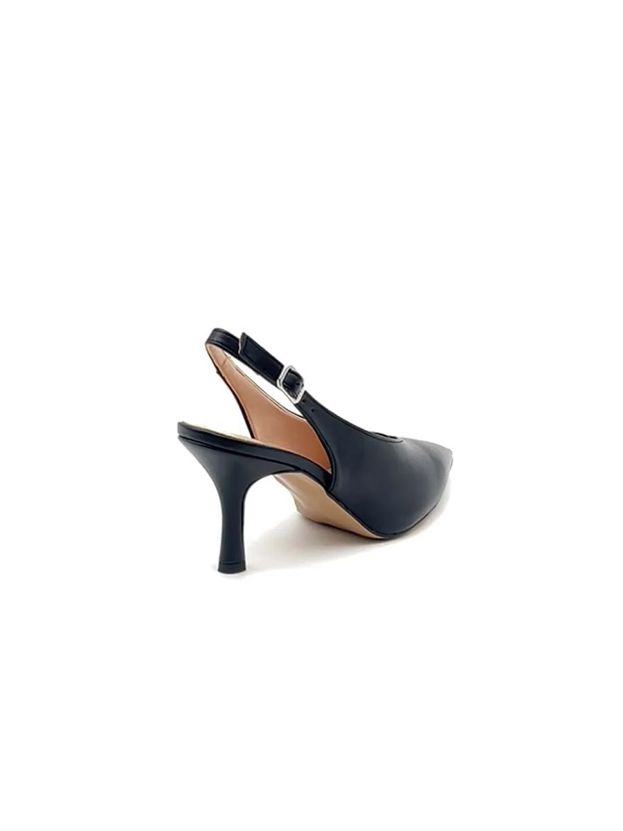 “Diletta” Slingback in Nappa Nera - immagine 5