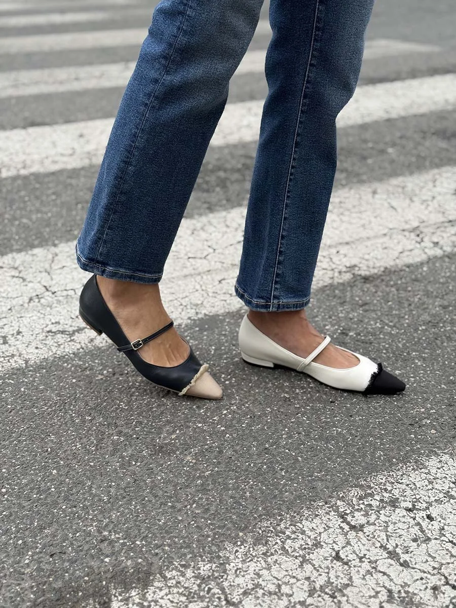 “Lauro” Ballerina in Nappa Blu Navy - immagine 3