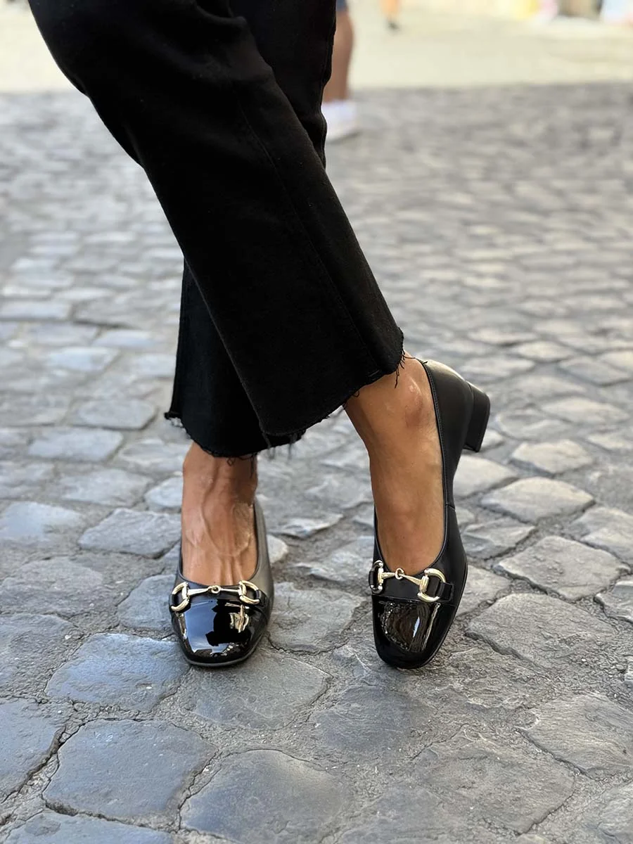 “Cocò” Decollete in Nappa Nera - immagine 3