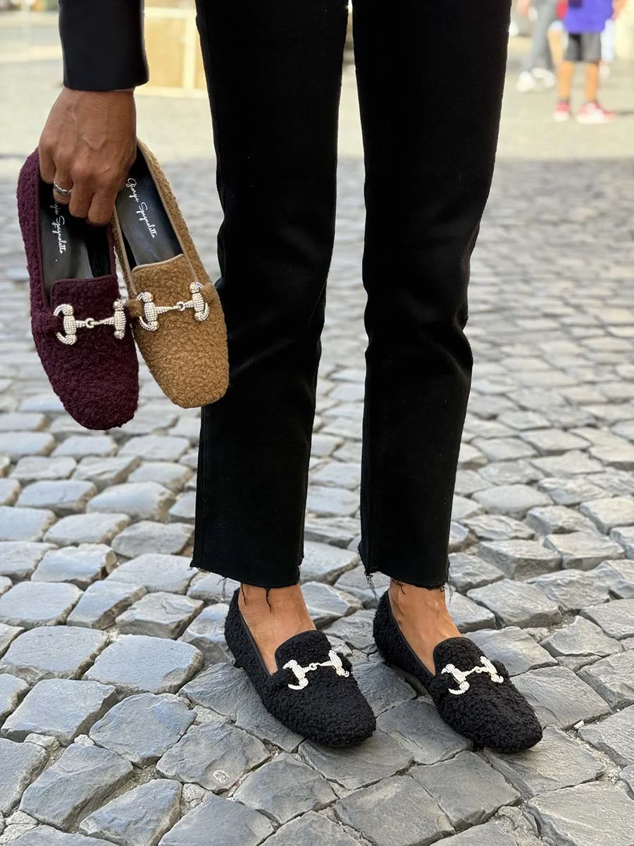 “Teddy” Mocassino in Teddy Bordeaux - immagine 3