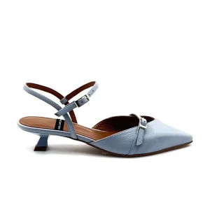 “Amandine” Slingback in Nappa Cielo